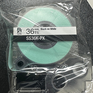 [EPSON] 라벨테이프 SS36K-PX 36mm (흰색바탕/검정글씨)