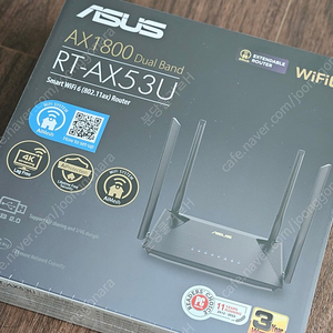 [새제품] 국내정식AS ASUS RT-AX53U AX1800 Wi-Fi6 와이파이 메쉬 유무선 공유기