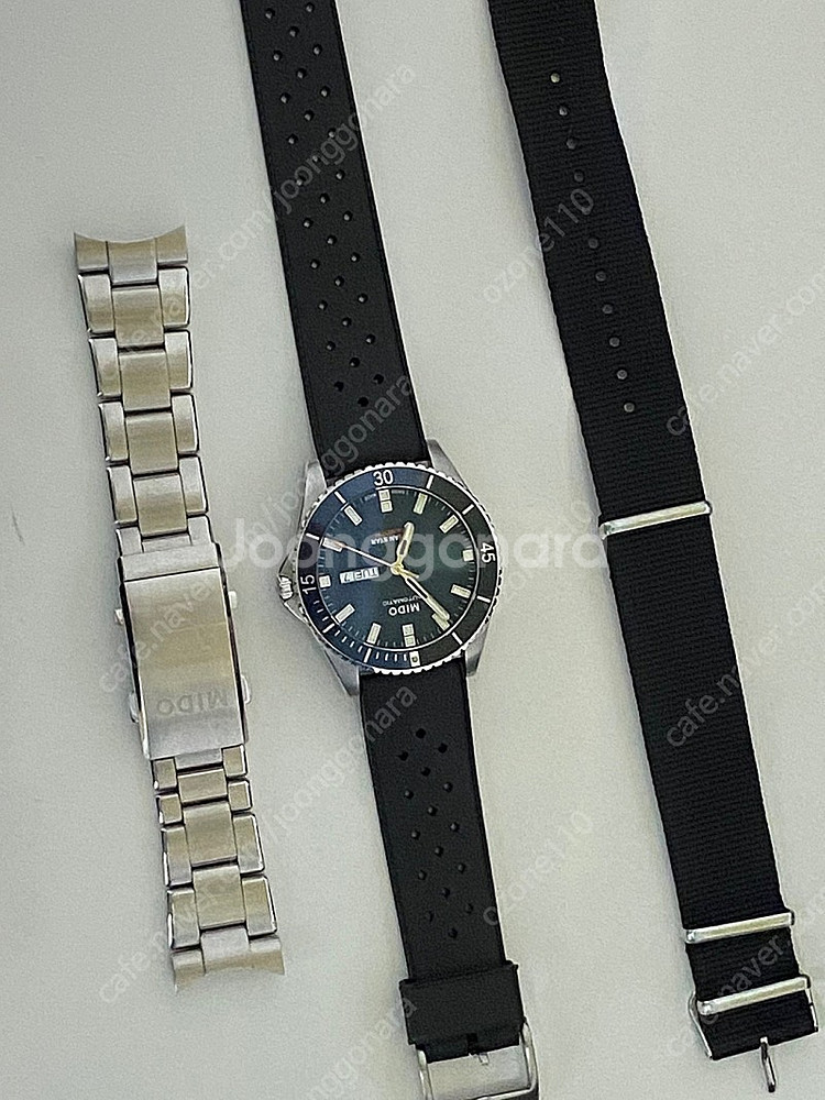 미도 오션스타 200 청판 오토매틱 다이버 시계 풀박스--8