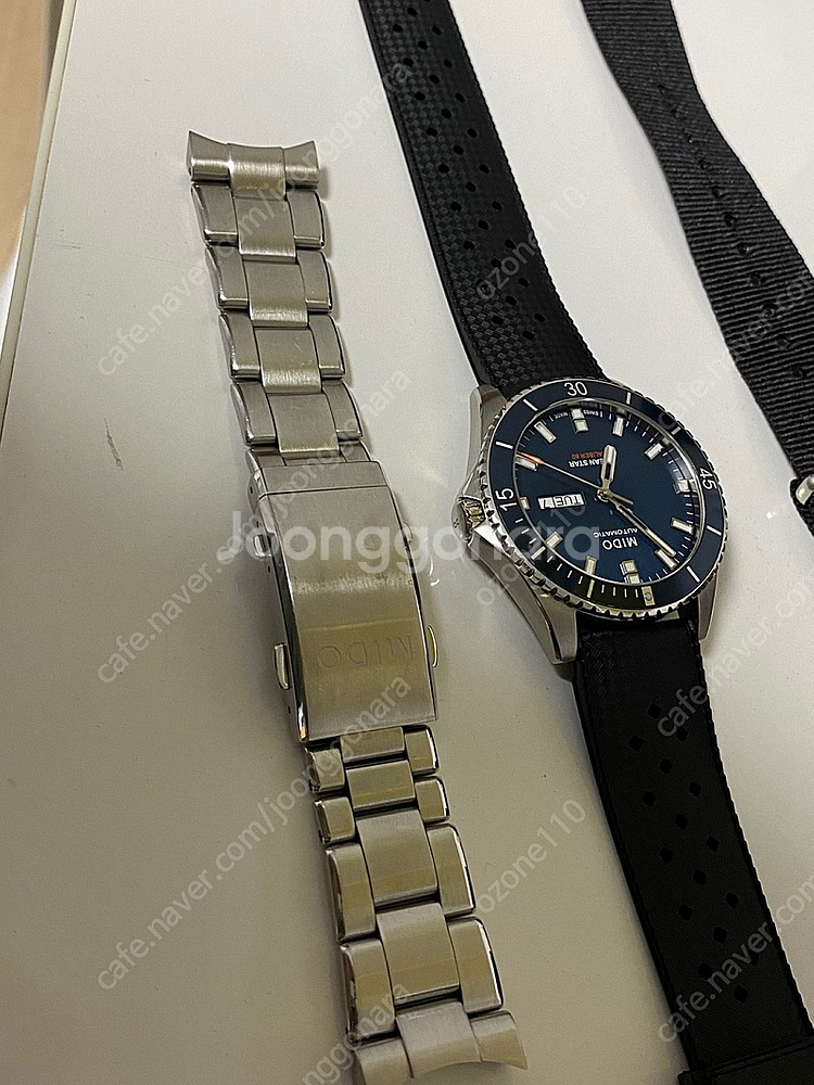 미도 오션스타 200 청판 오토매틱 다이버 시계 풀박스--7