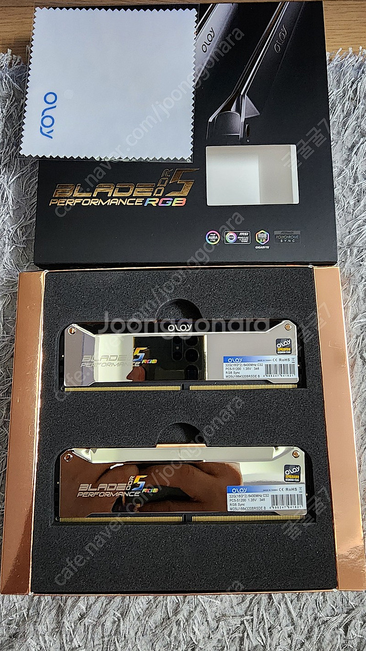 (인 천) DDR5 oloy 6400 16×2 판매 합니다--0