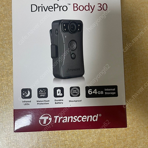 트랜센드 바디캠 DrivePro Body 30 미개봉 새제품 팝니다.