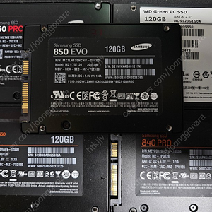 삼성, WD SSD 120GB, 128GB 각각 팝니다