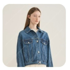 한섬 더캐시미어 - 컨트라스트스티치데님재킷(55)