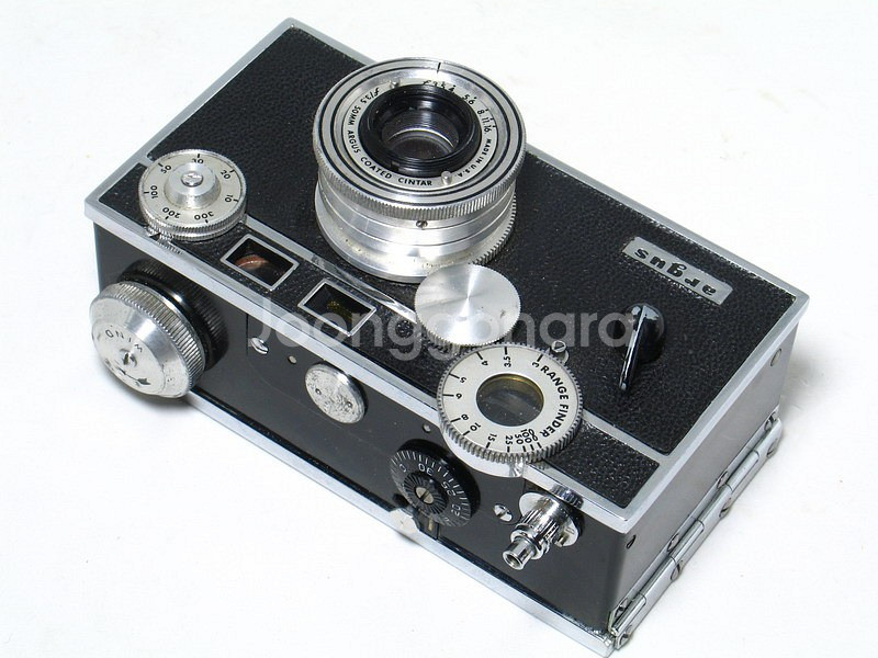 아구스 C-3 필름카메라 빈티지 35mm 완벽작동 벽돌...--2