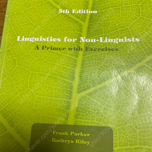 Linguistics for non-linguists