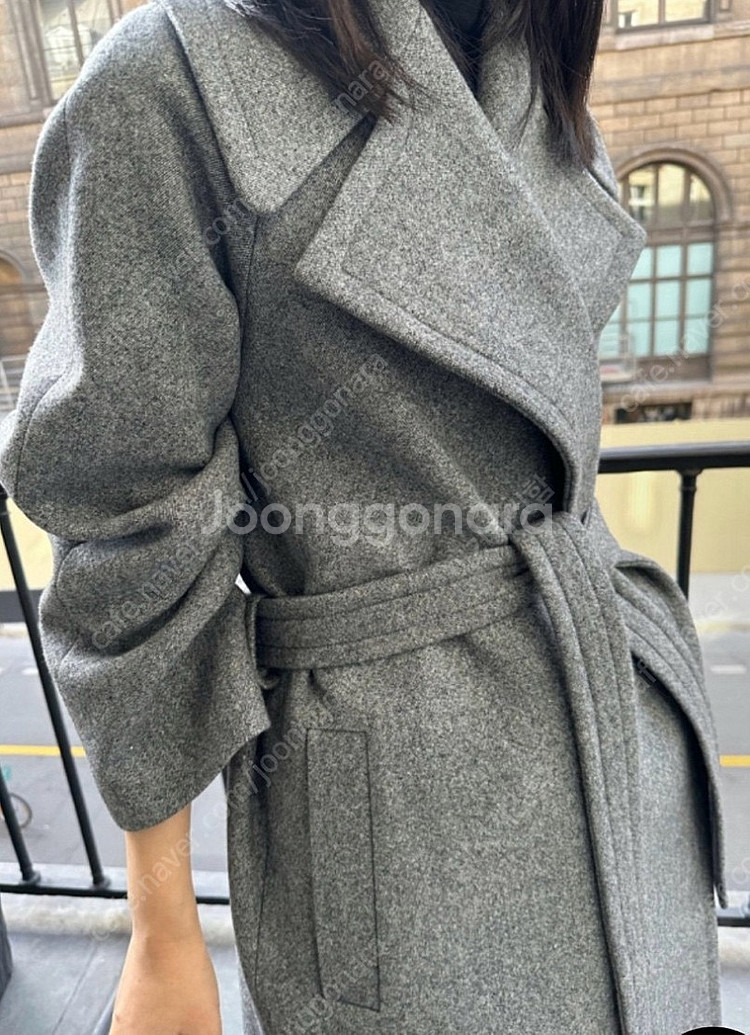 myeyeko 마이아이코 그레이 울 코트 s 사이즈--1