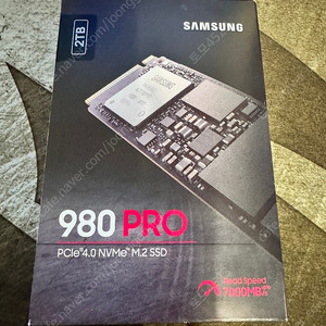 980 PRO 2TB 국내정품 미사용 제품 판매합니다.