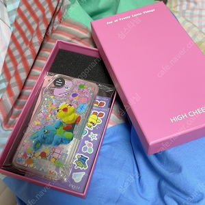 하이칙스 Happy Ducky and Bunny Glitter Case 아이폰12미니(미사용) high cheeks