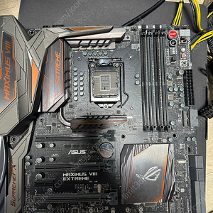 asus maxumus viii extreme/assembly (사운드카드,랜카드,안테나 포함) z170보드 팝니다.