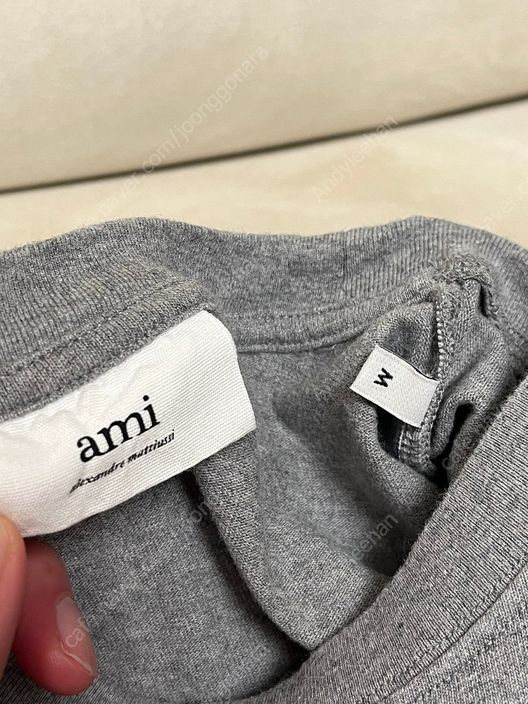 (M) 아미 맨투맨 95~100 그레이 이미지