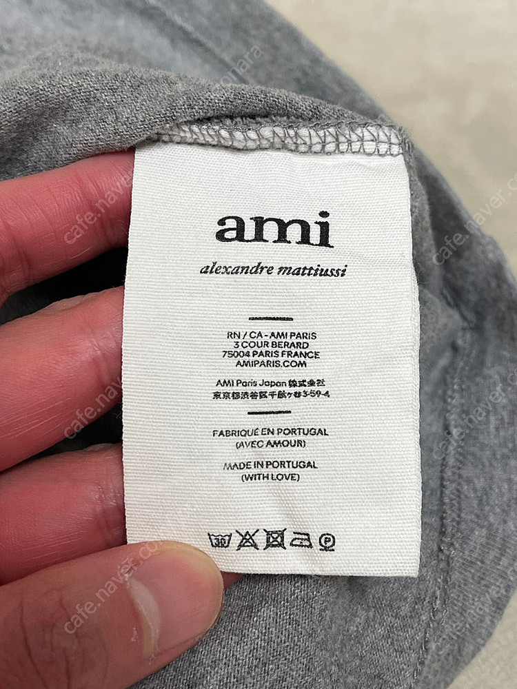 (M) 아미 맨투맨 95~100 그레이 이미지