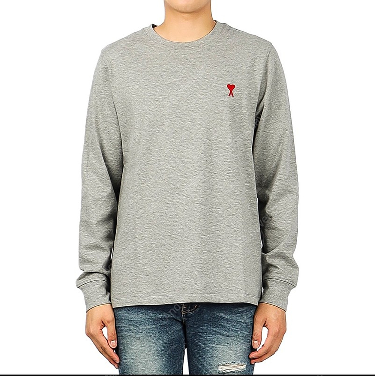 (M) 아미 맨투맨 95~100 그레이 이미지