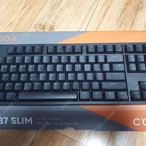 콕스 ck87 slim 갈축 키보드 새상품급 팝니다