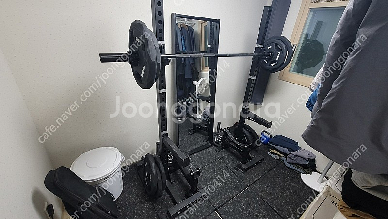 홈짐 분리형랙 플러그피트니스 슬링랙 우레탄원판 20kg...--1