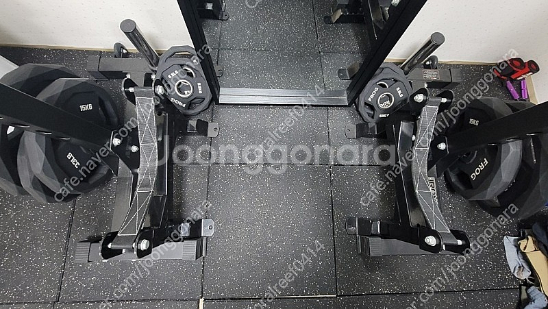 홈짐 분리형랙 플러그피트니스 슬링랙 우레탄원판 20kg...--3