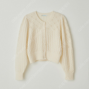 타낫 T/T Pearl knit cardigan 펄 니트 가디건 아이보리