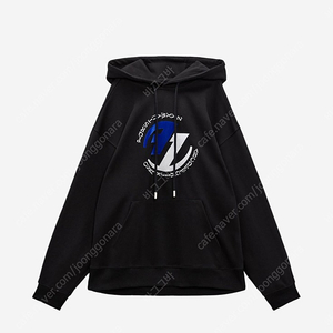 자라 아더에러 자수 후드 스웨트셔츠 블랙 (ZARA x Ader Error Embroidery Hooded Sweatshirt Black