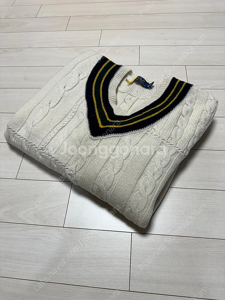 폴로 랄프로렌 크리켓 니트 xl 17fw 패치워크--6
