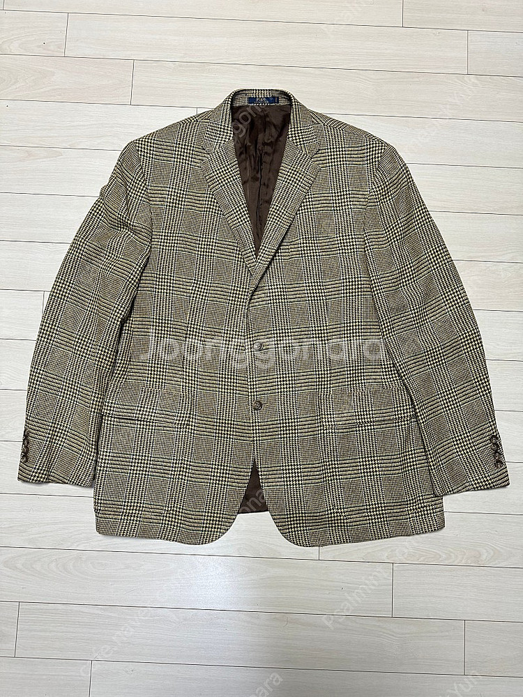 폴로 랄프로렌 하운즈투스 글렌체크 실크 블레이저 자켓 ...--0
