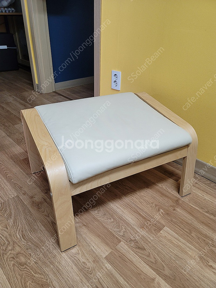 이케아 IKEA 포엥 천연가죽 흔들의자--2
