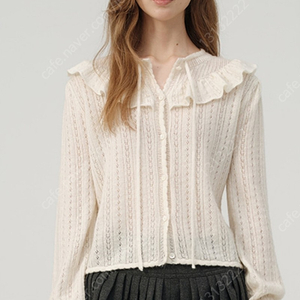 더바넷 가디건 the barnnet Finni Pointelle Knit Cardigan