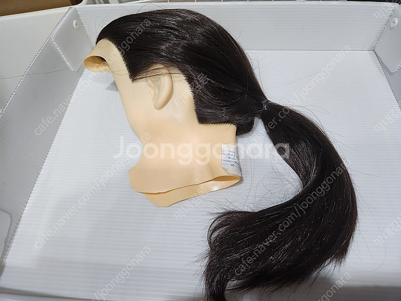 미용연습모 혼합인모덧가발(연습용 새것) 1개(모든연습가...--3