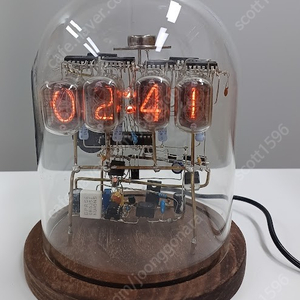 빈티지 전자 디스플레이 Nixie tube 닉시튜브 시계 조립 완성품