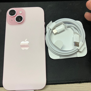 부산 아이폰15 핑크 256기가 미사용 새상품 단말기 자급제 115만원