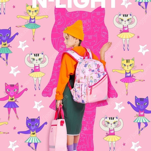 뉴발란스키즈 N-light 초등학생 책가방 핑크