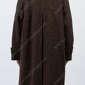 드레익스 herringbone raglan over coat brown 38사이즈