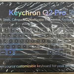 키크론(Keychron) Q2 PRO Knob 노브 화이트 바나나축 알루미늄 블루투스 커스텀 기계식 키보드 핫스왑 애플 맥 텐키리스 배열 팝니다, 19만