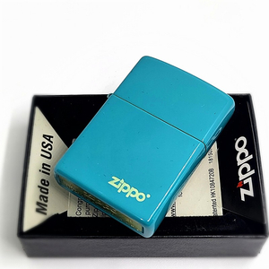 정품 미개봉 새 지포라이터 49454ZL FLAT TORQUOISE ZIPPO LASER