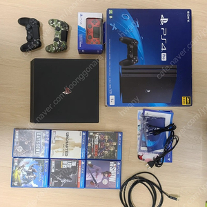 PS4 PRO 7218b 1TB + 게임 6개 + 듀얼쇼크 3개 일괄