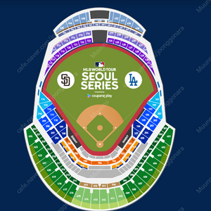 mlb 월드투어 LA 다저스 vs 키움 히어로즈 외야지정석 4층 연석 양도합니다