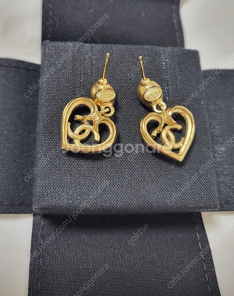 23c샤넬귀걸이 하트드롭(풀구성)--5