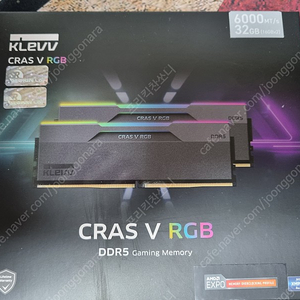 ESSENCORE KLEVV DDR5-6000 CL30 CRAS V RGB 패키지 서린 (32GB(16Gx2)) 팜. 미개봉