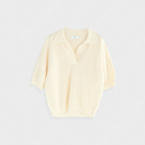 엘보른 Raglan Half Sleeves Knit Top(cream)