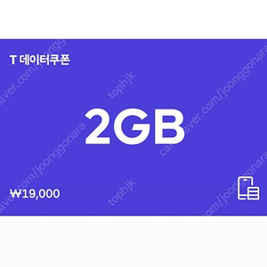 SK 데이터쿠폰 2GB