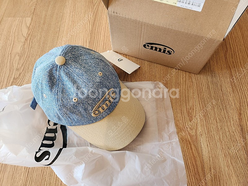 이미스 모자 볼캡 데님 라이트블루--0