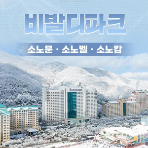 비발디파크~숙박(스노위랜드2만5천~오션월드1만5천~천안오션어드벤처