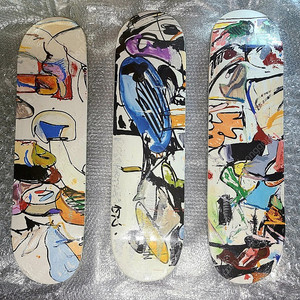 '에디마르티네즈'작가 에디션 스케이트보드 작품 Eddie Martinez - [Set Of Three Skate Decks, 2016]