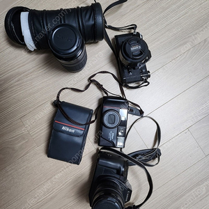 캐논 AE-1 (japan) , 니콘 TW 줌 35-80 ,캐논 EOS 620 및 줌렌즈 EF100-300