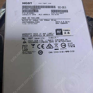 HGST Deskstar NAS 8TB 7200/128M HDN728080ALE604 팝니다