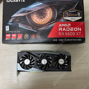 기가바이트 라데온 rx6600xt gaming oc 8g