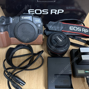 Eos rp풀박스+rf50mm+그립케이스+더미배터리2개+렌즈후드