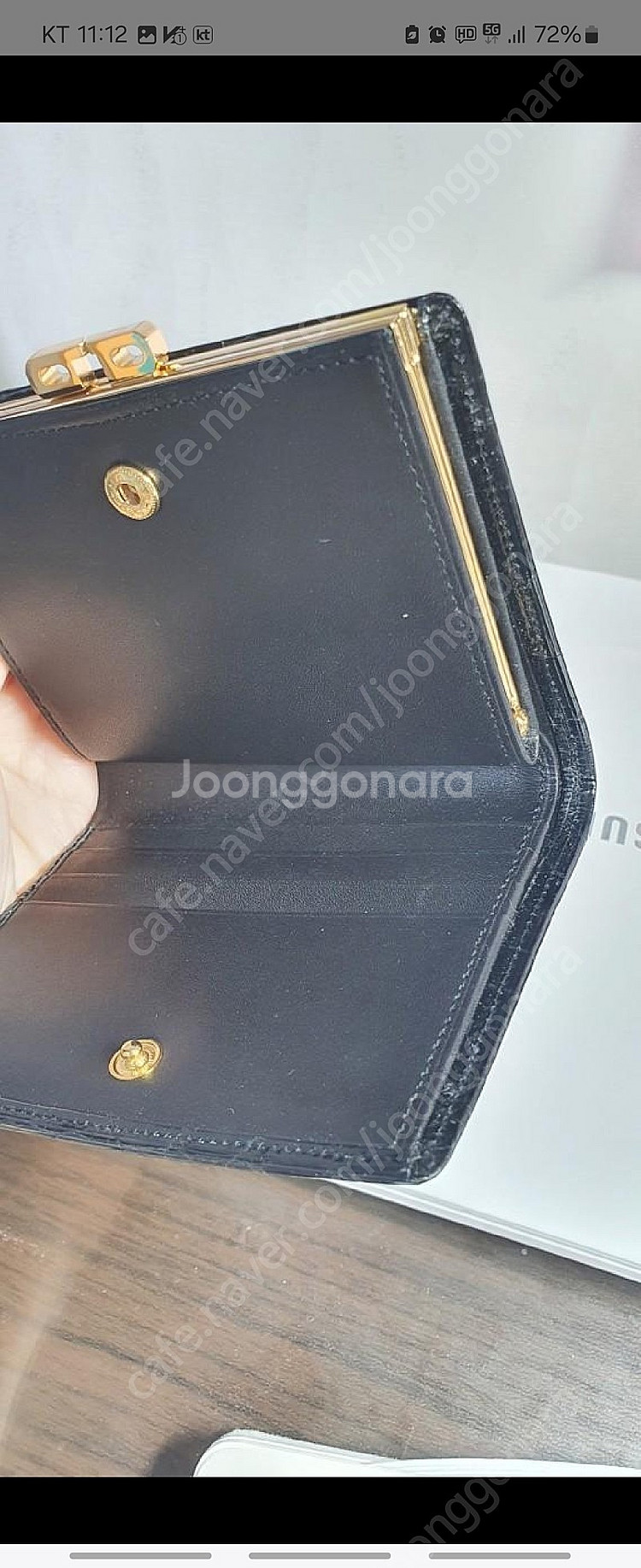 천연 악어가죽 뱃가죽 악어 지갑 헹롱사 미사용 새제품 ...--3