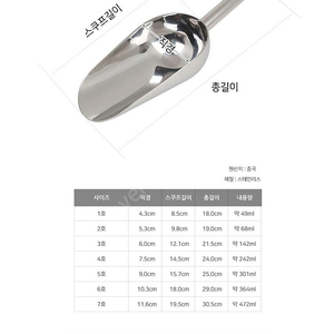 얼음스쿱, 얼음스푼 새제품... 제빙기삽, 얼음삽, 아이스스쿱, 얼음푸는거,밀가루푸는거, 밀가루삽