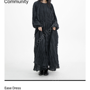 유노이아 eunoia Ease dress black