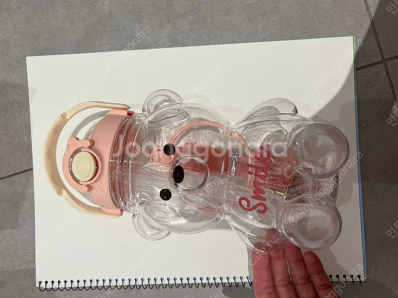 귀여운 1L 곰돌이 물통 개당 9000원 새상품--3